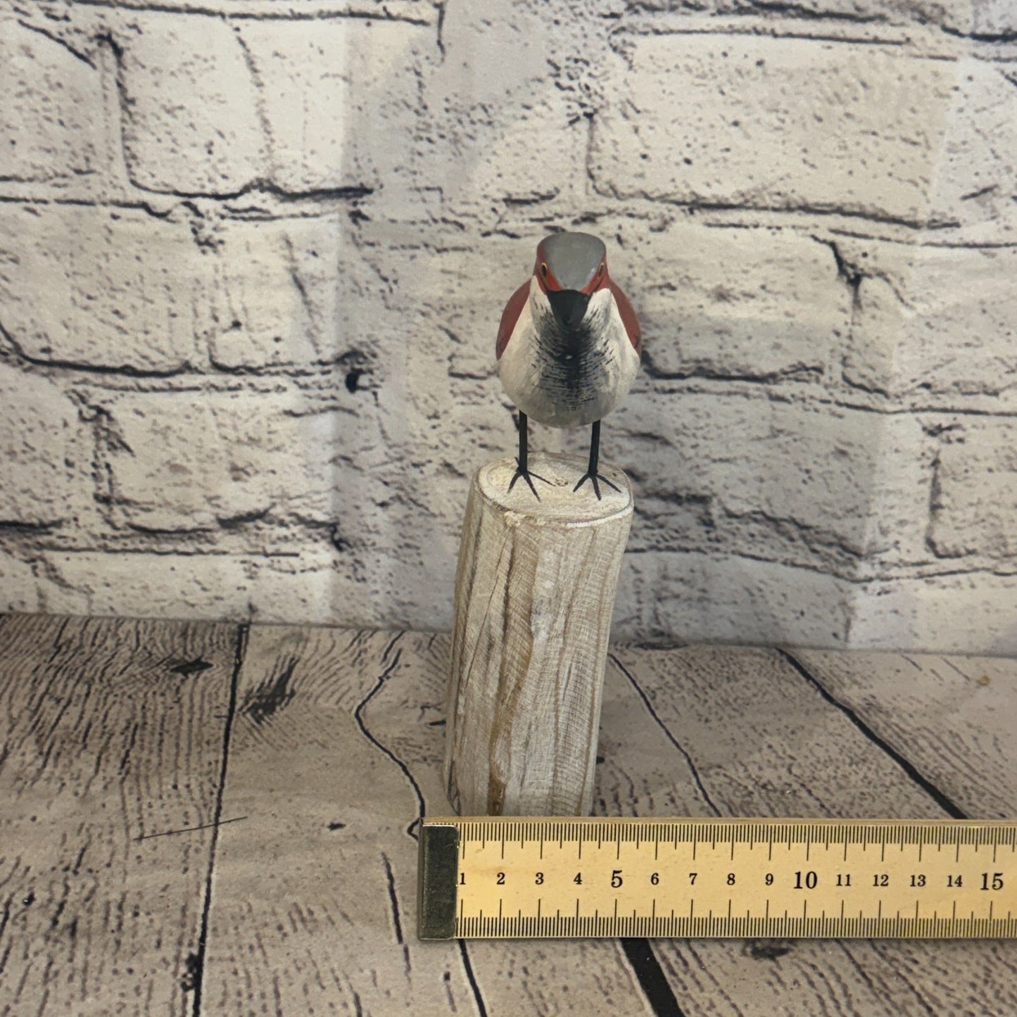 20cm Sparrow Wooden Bird Ornament Seaside Coastal Nautical Handcrafted Decor8
