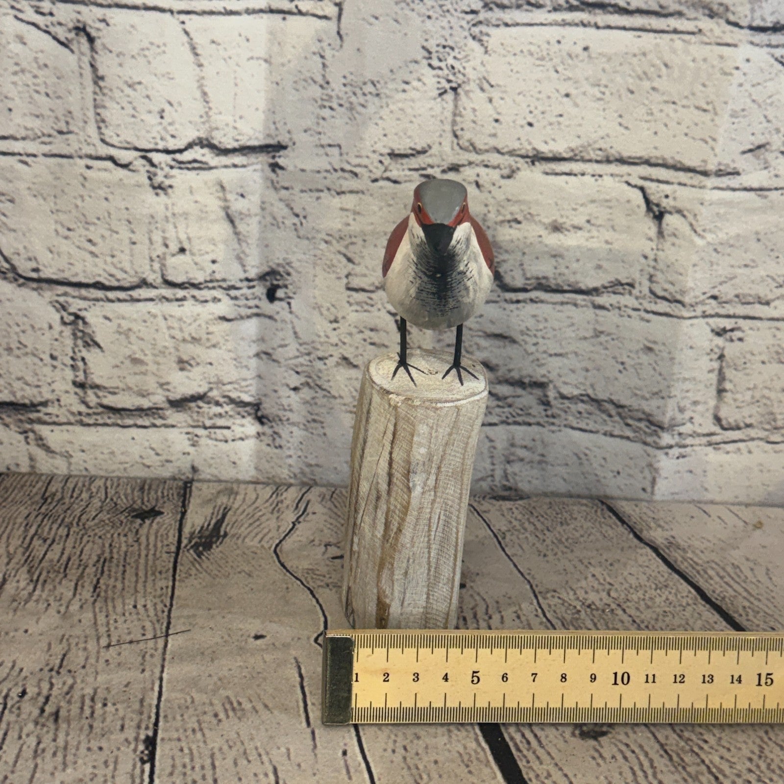 20cm Sparrow Wooden Bird Ornament Seaside Coastal Nautical Handcrafted Decor8