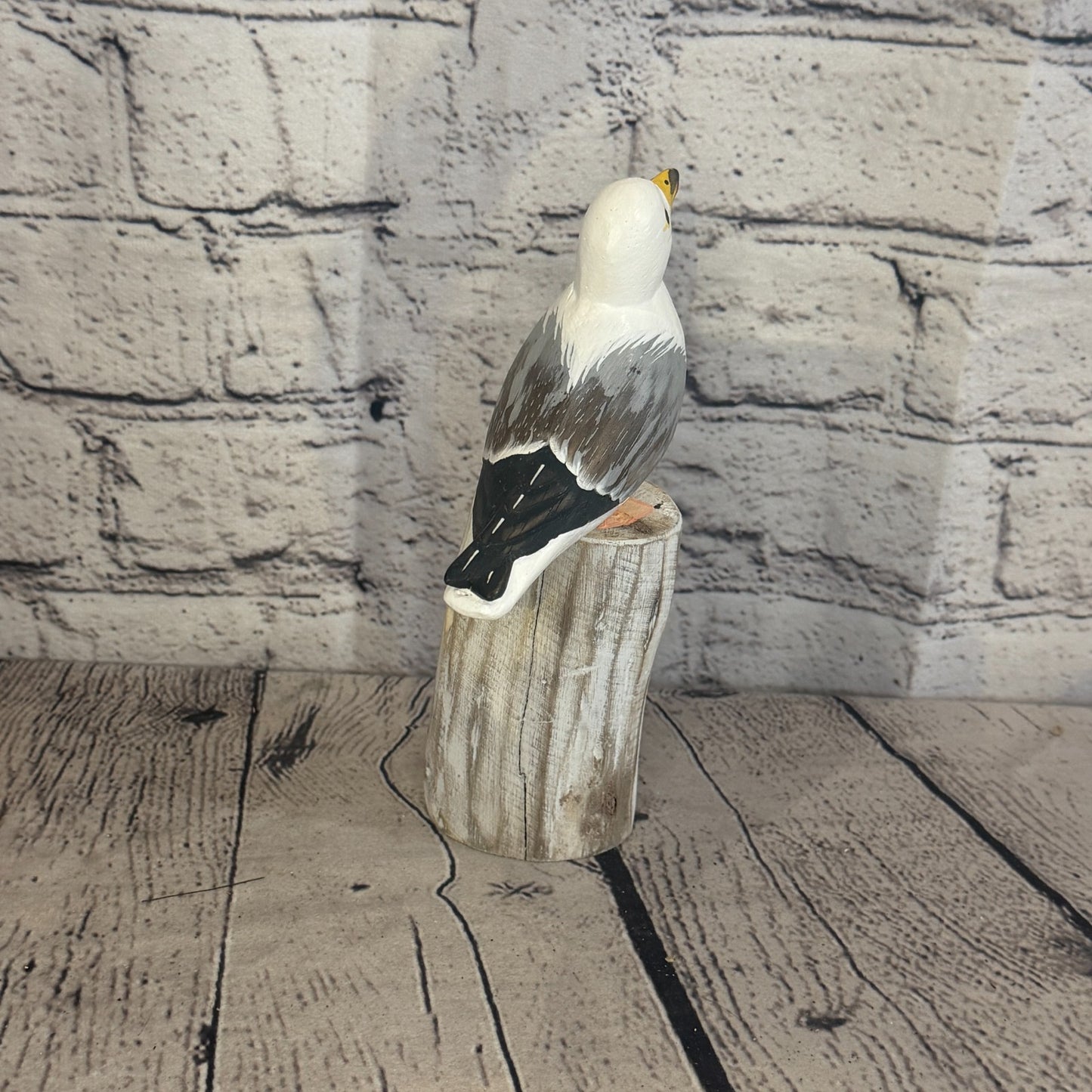 20cm Seagull Wooden Bird Ornament Seaside Coastal Nautical Handcrafted Decor4