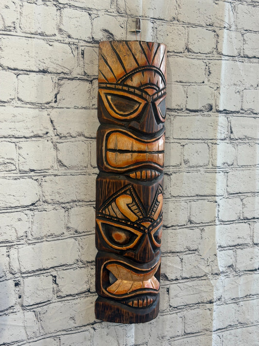 50cm Tiki Bar Mask Sign Decoration Wall Hanging Mask Wood Carving Design 20