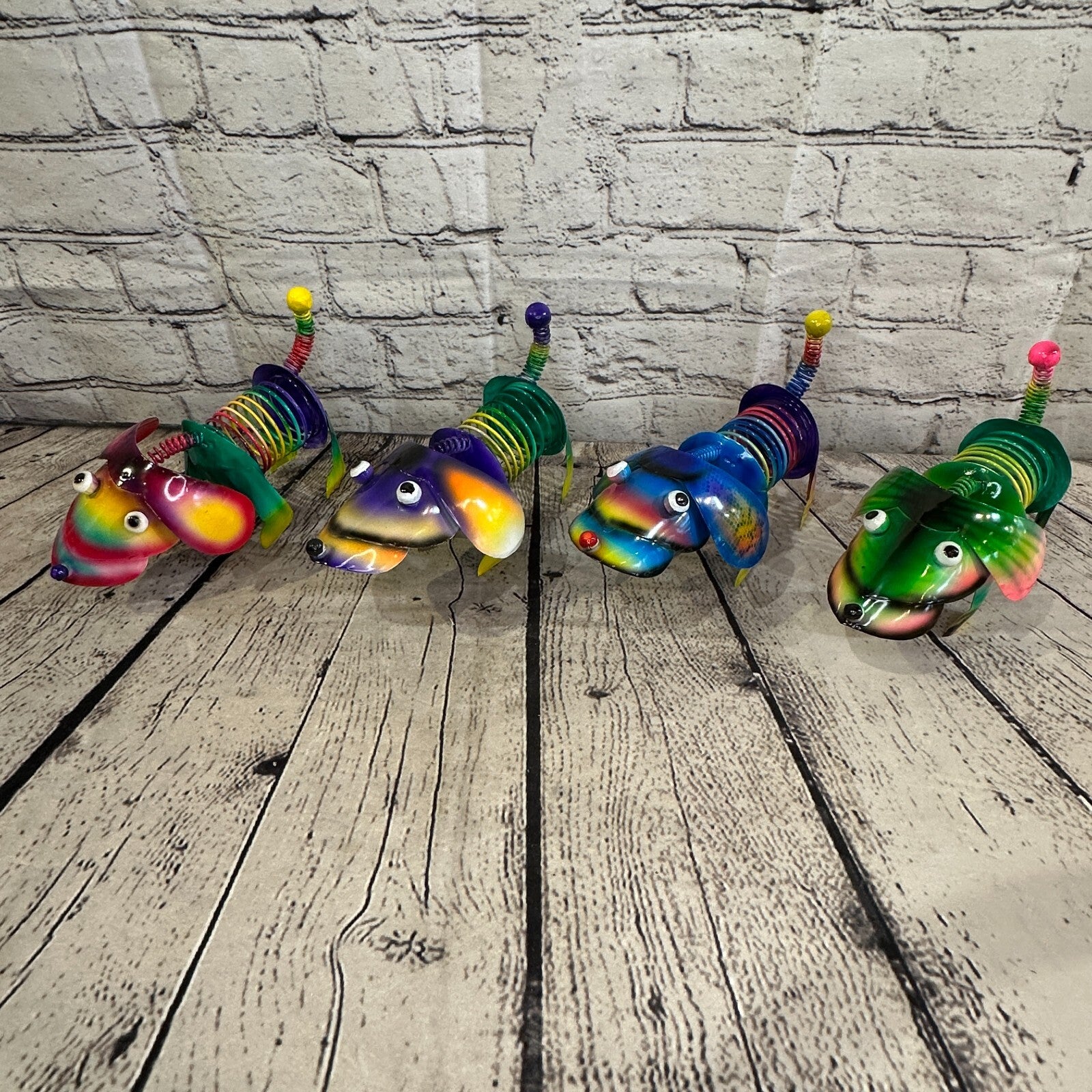 20cm x 15cm Orange Bight Colour Spring Dog Cartoon Ornament Painted Statue9