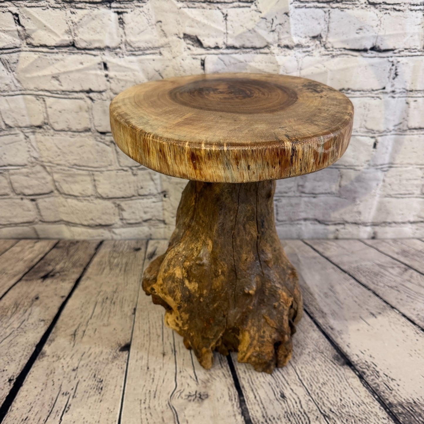 30cm x 25cm Wooden Coffee Root Sculpture Garden Teak Root Ornament Carved No 53