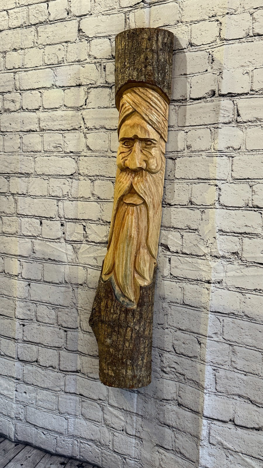 Forest Man Of The Woods 80cm Hand Carved Wizard Tree Trunk Wood Fairtrade1