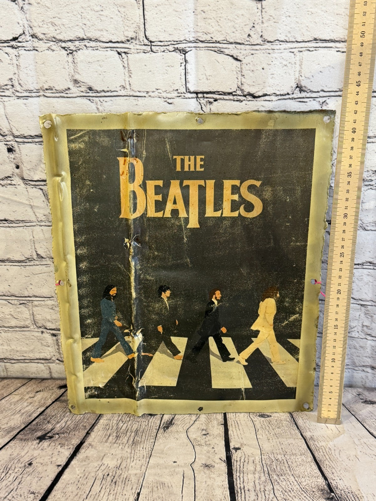 The Beatles Abbey Poster Advert Wall Plaque 42cm x 36cm Vintage Retro Tin Sign4