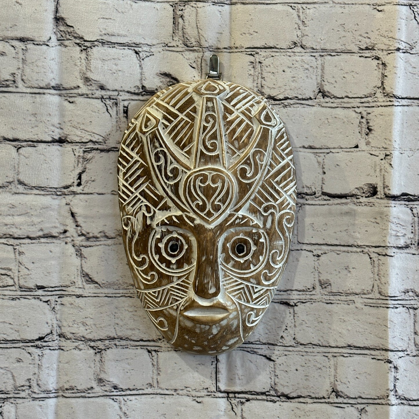 30cm Brown Tiki Style Wall Decoration Celtic Mask Designer Mask Wooden Handmade2