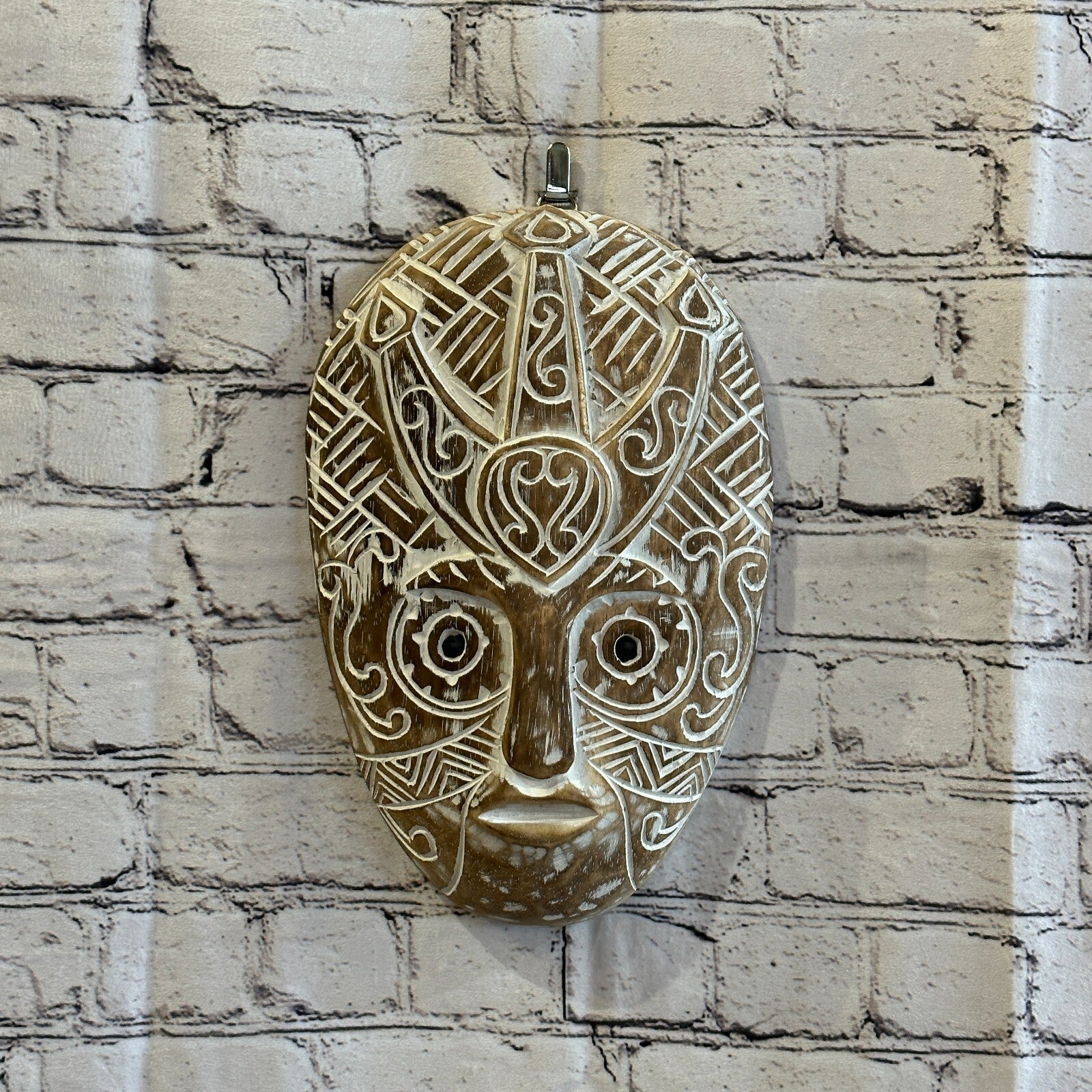 30cm Brown Tiki Style Wall Decoration Celtic Mask Designer Mask Wooden Handmade2