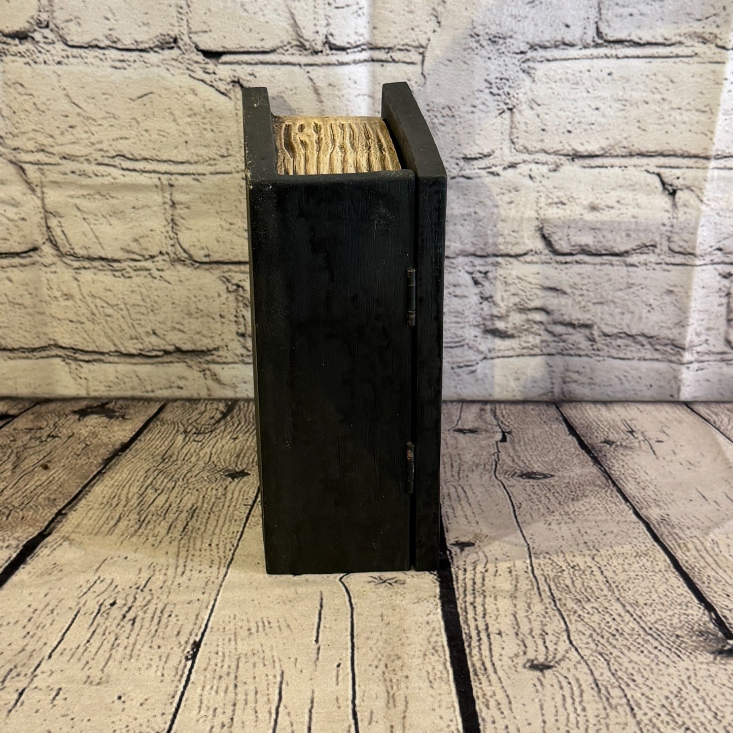 20cm x 12cm x 8cm Book Wood Gothic Skeleton Skull Coffin Jewellery Trinket Box3