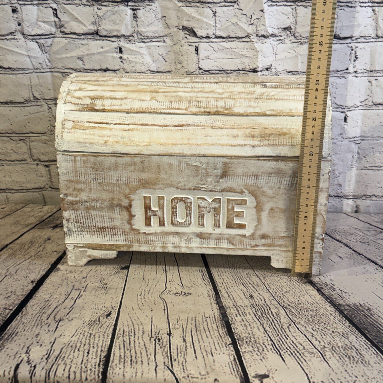 40cm x 30cm x 20cm Wood White Home Chest Storage Jewellery Trinket Box5