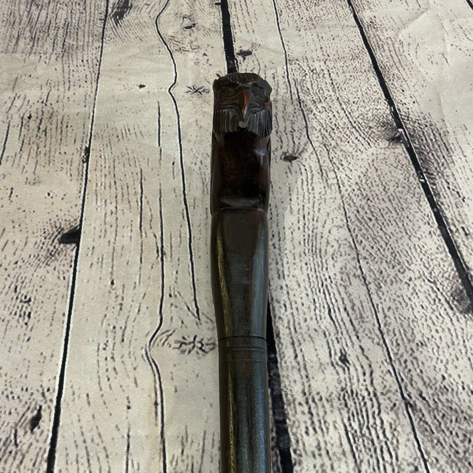 Wise Owl 90cm Tribal African Walking Stick Cane Hand Carved Dark Wood5