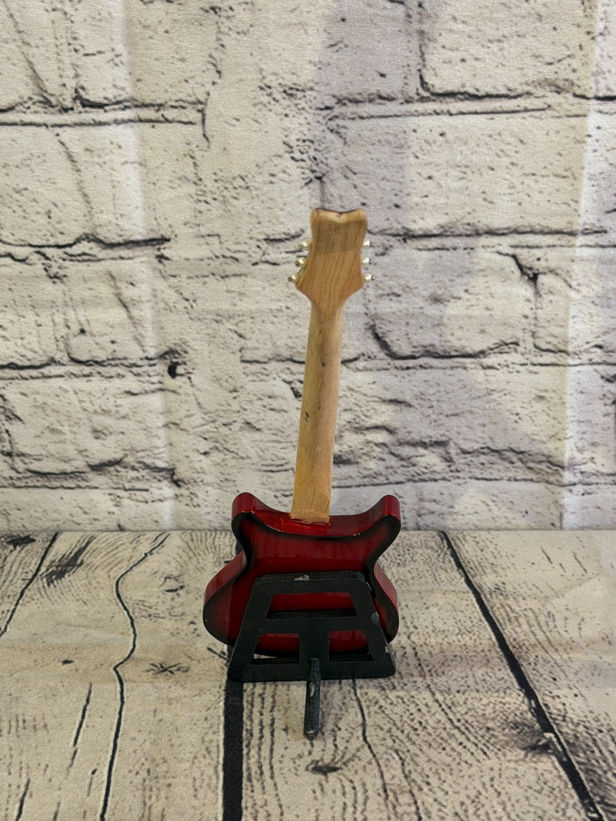 Miniature 25cm Guitar on Stand Band Gift Display Design 24