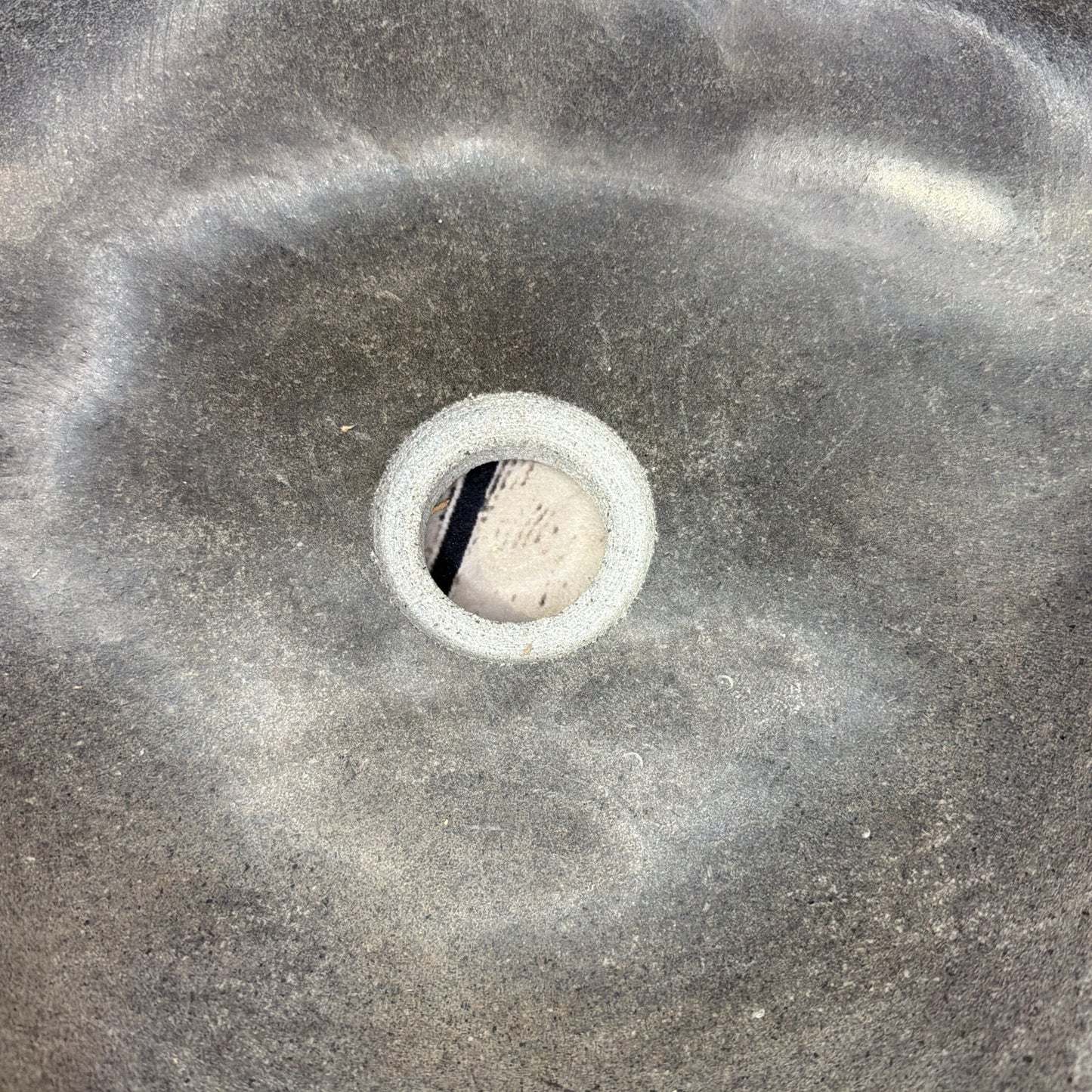 39cm x 35cm Wash Basin Bathroom Counter Top Washing River Stone Bowl Sink No 189