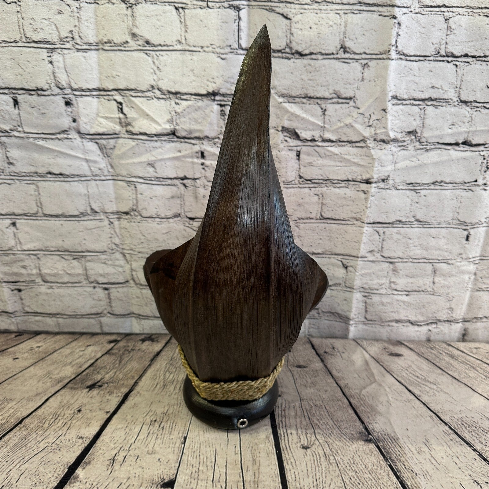 Orange Brown Leaf Natural 45cm Tall Leaf Lamp Twist LED UK Mains Plug Design 73