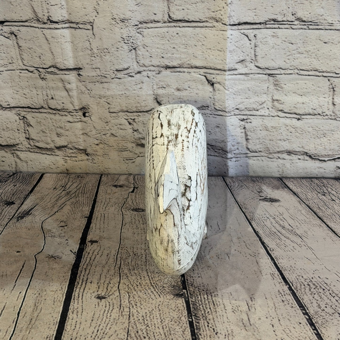 25cm x 12cm Whale White Fish Wood Coastal Ocean Bathroom Decoration4