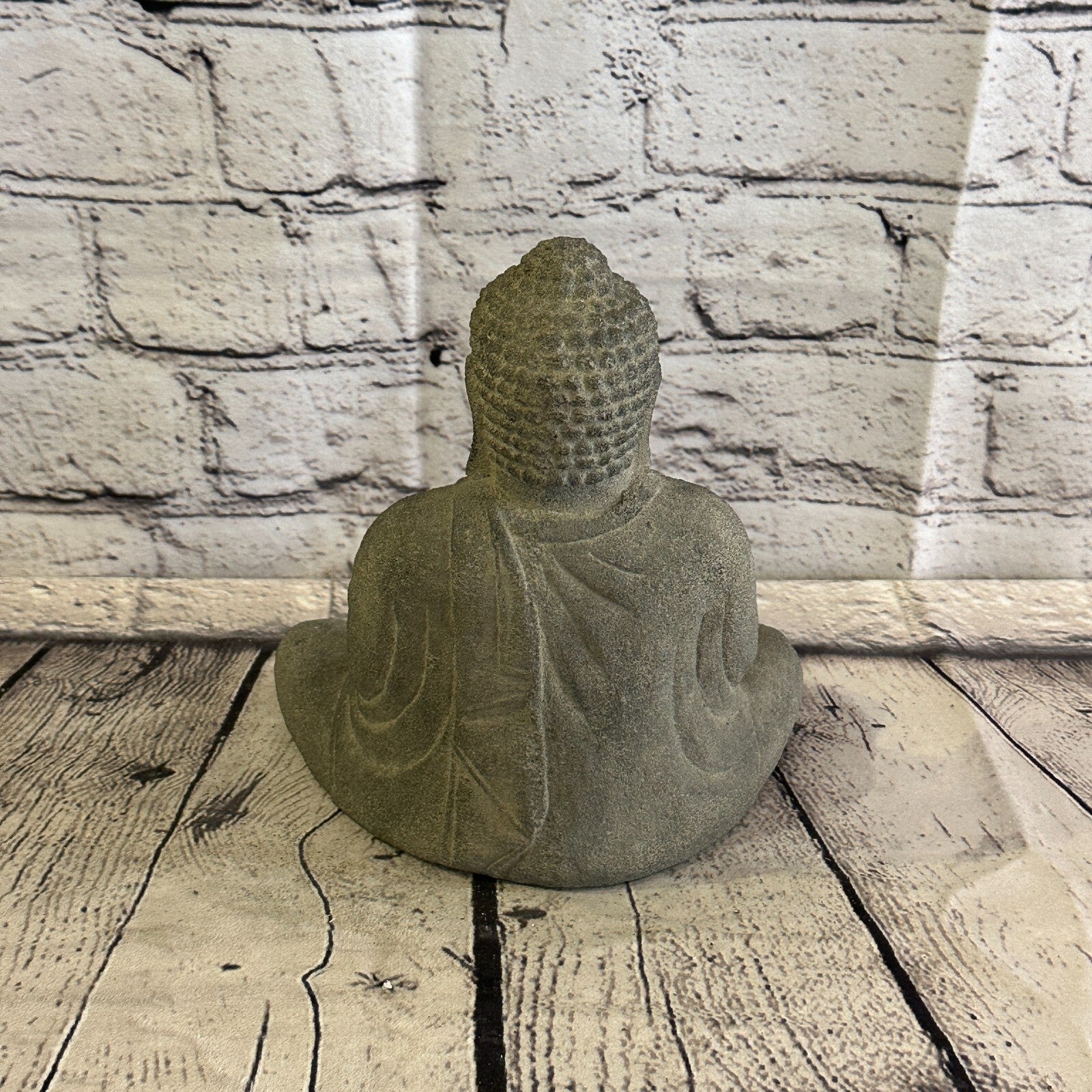 3D Thai Buddha Candle Stone Garden 20cm Ornament Outdoor Indoor Statue Hindu6