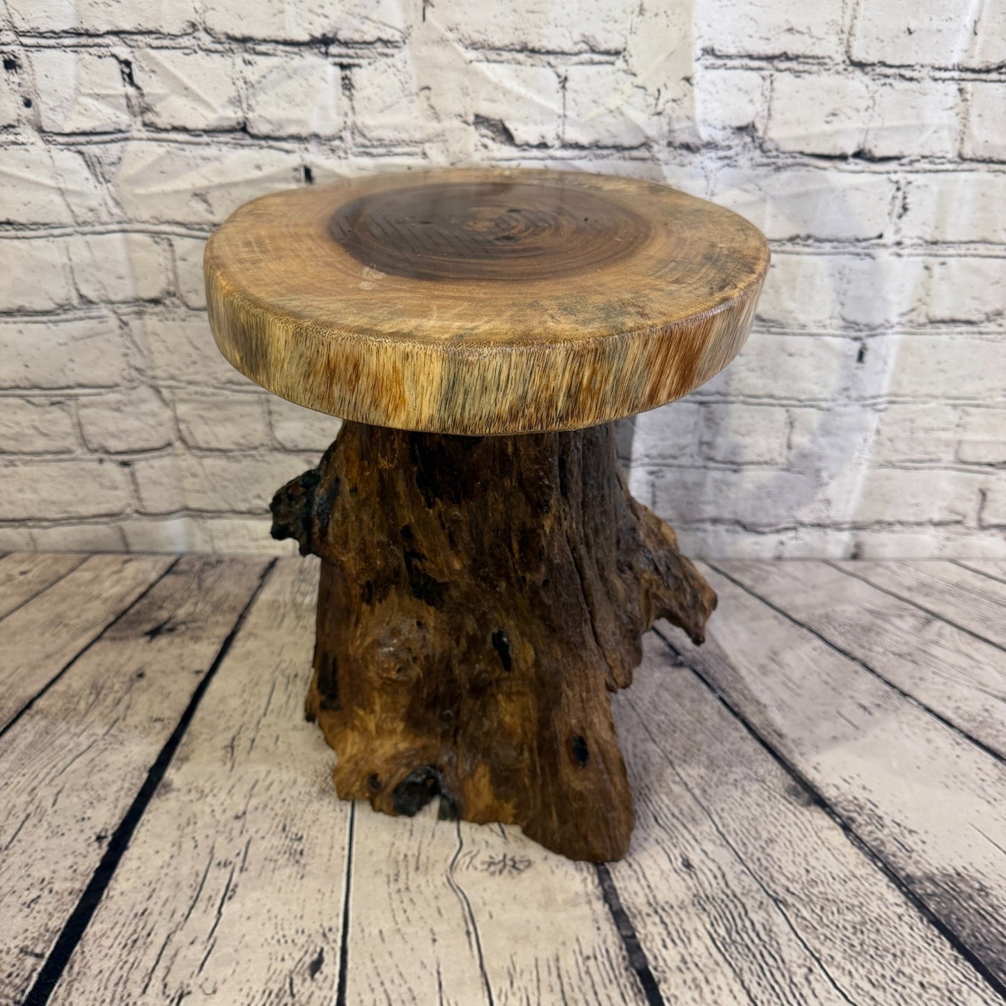 30cm x 25cm Wooden Coffee Root Sculpture Garden Teak Root Ornament Carved No 191