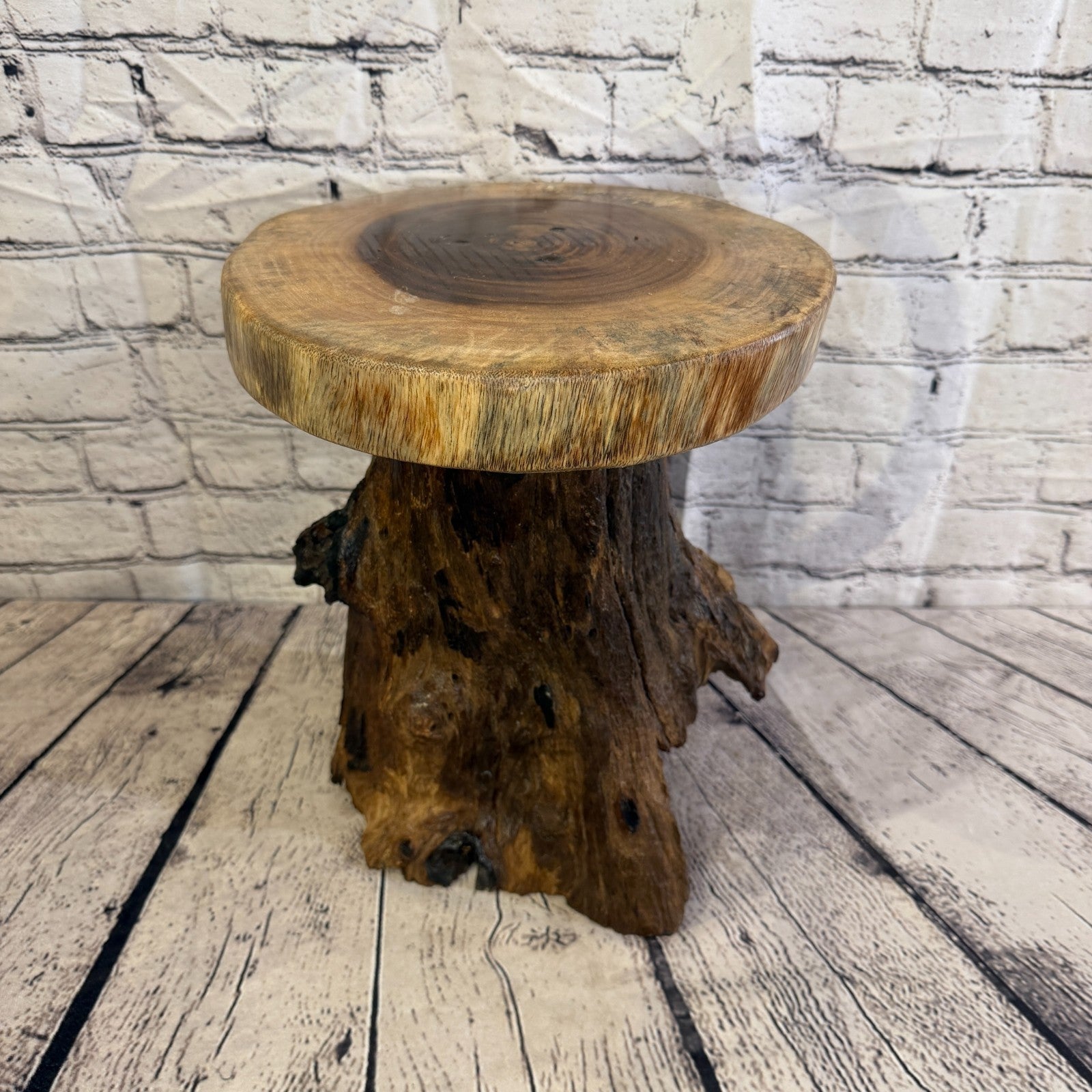 30cm x 25cm Wooden Coffee Root Sculpture Garden Teak Root Ornament Carved No 191