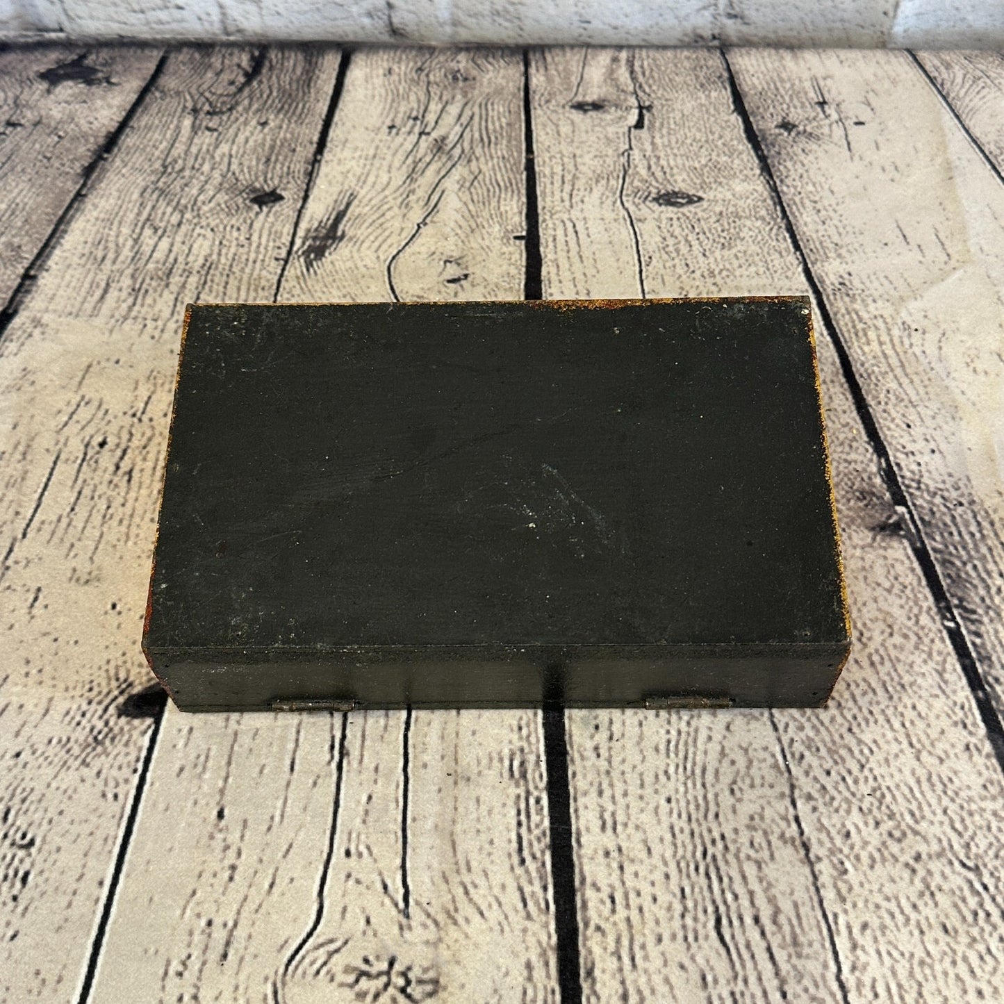 Bright Gold Thai Plain Buddha Eyes 20cm x 12cm x 5cm Wooden Box Trinket Handmade2