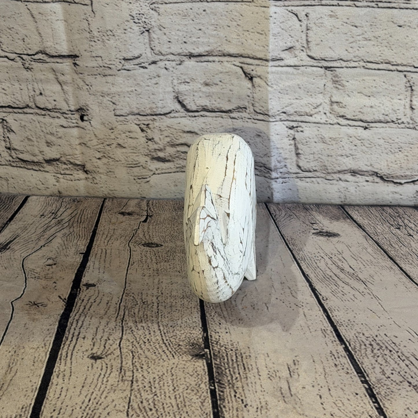 20cm x 12cm Whale White Fish Wood Coastal Ocean Bathroom Decoration4