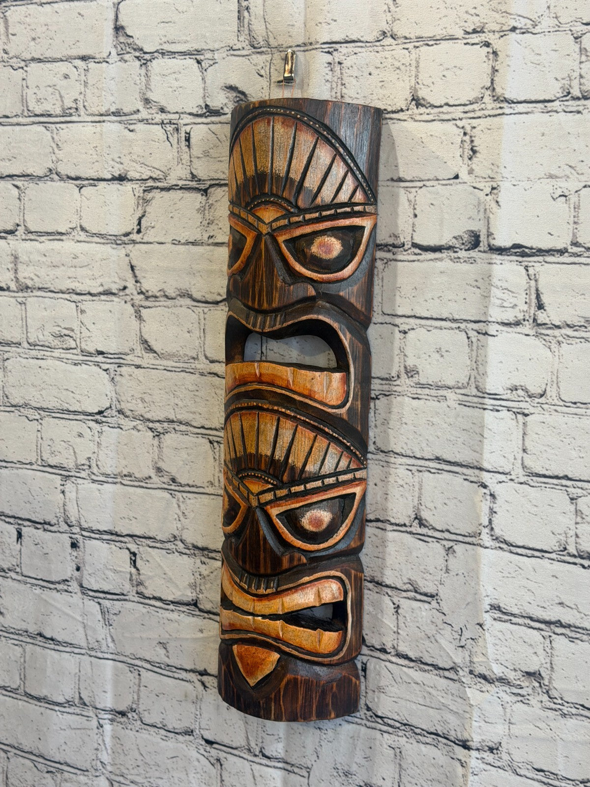 50cm Tiki Bar Mask Sign Decoration Wall Hanging Mask Wood Carving Design 31
