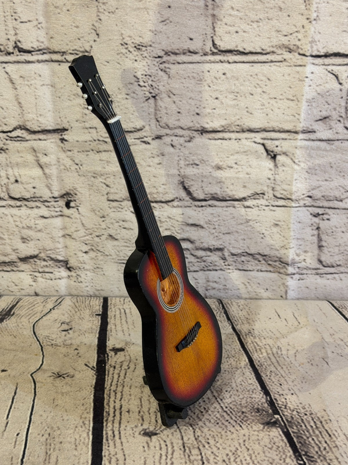 Miniature 25cm Guitar on Stand Band Gift Display Design 72