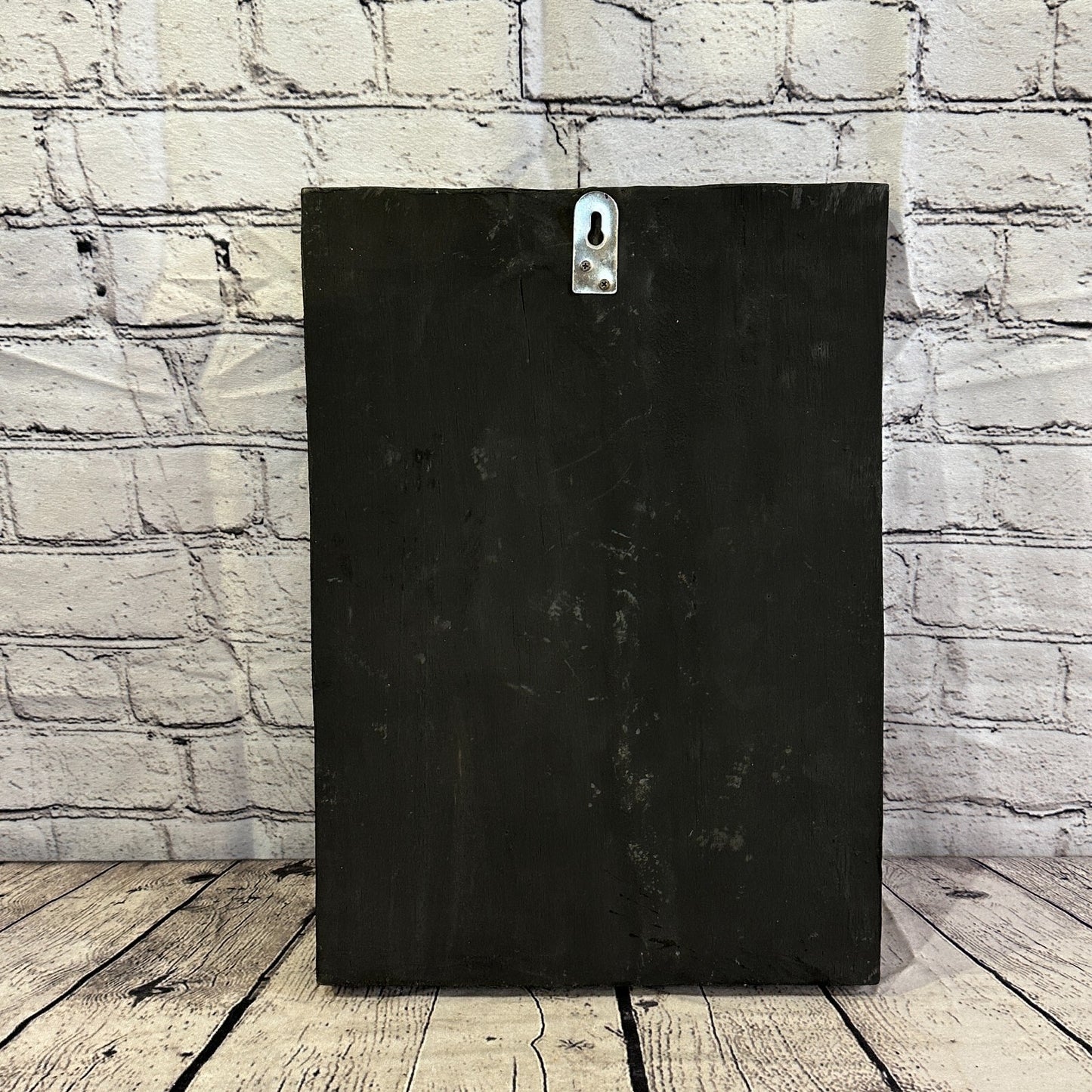 Wooden Wood Panel 40cm Brown Gold Ganesh Lotus Wall Art Plaque Handcarved5