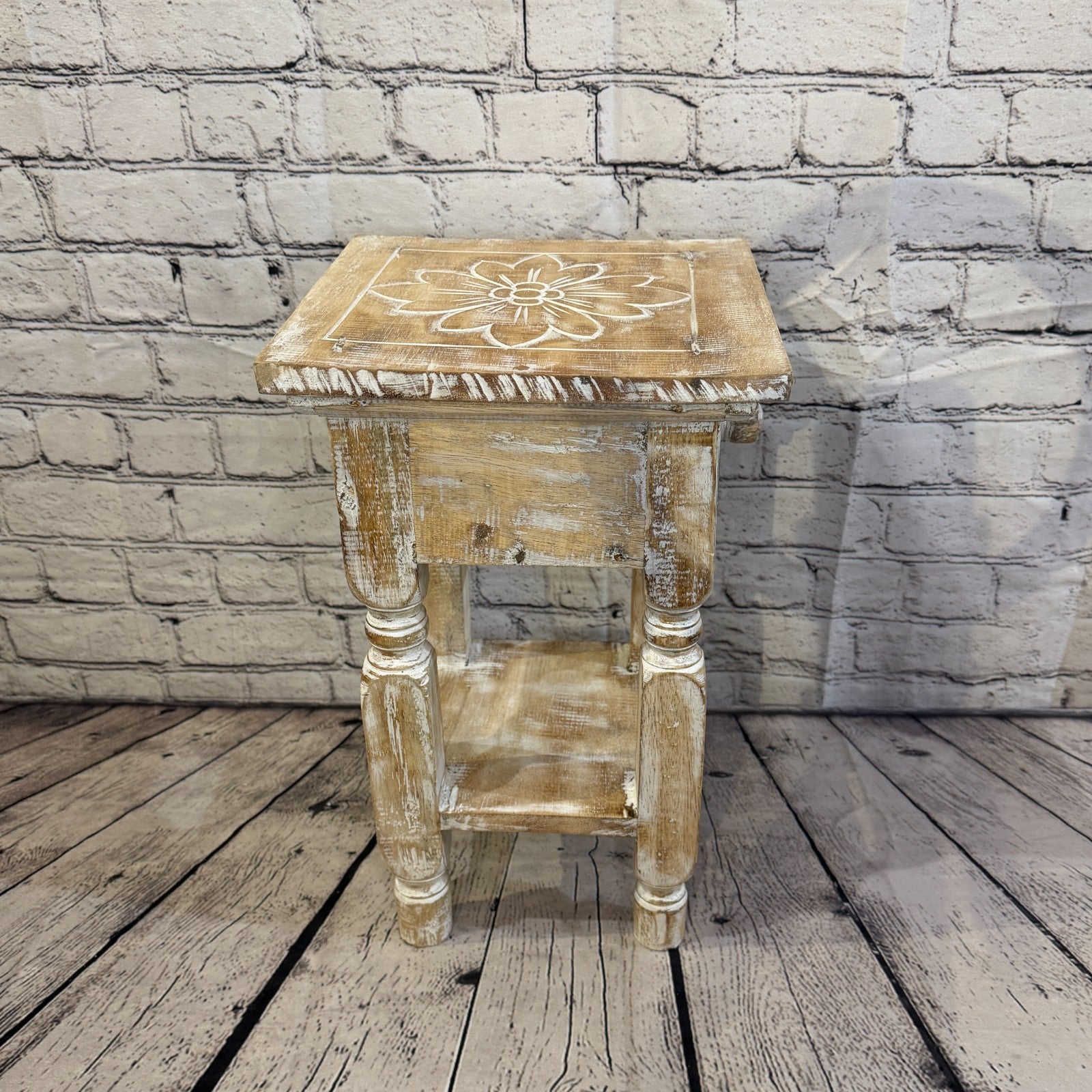 40cm x 27cm White Table  Wooden Side Cabinet Living Hallway Storage Furniture3