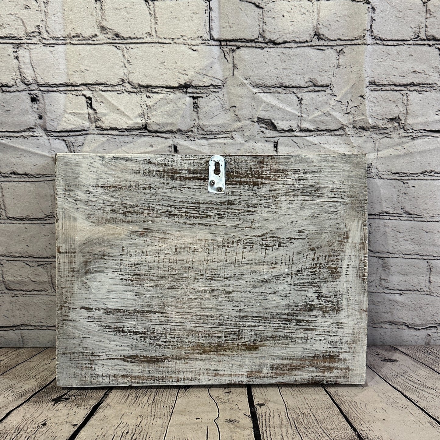 Wooden Wood Panel 40cm Brown White Buddha Eyes Lotus Wall Art Plaque Handcarved5