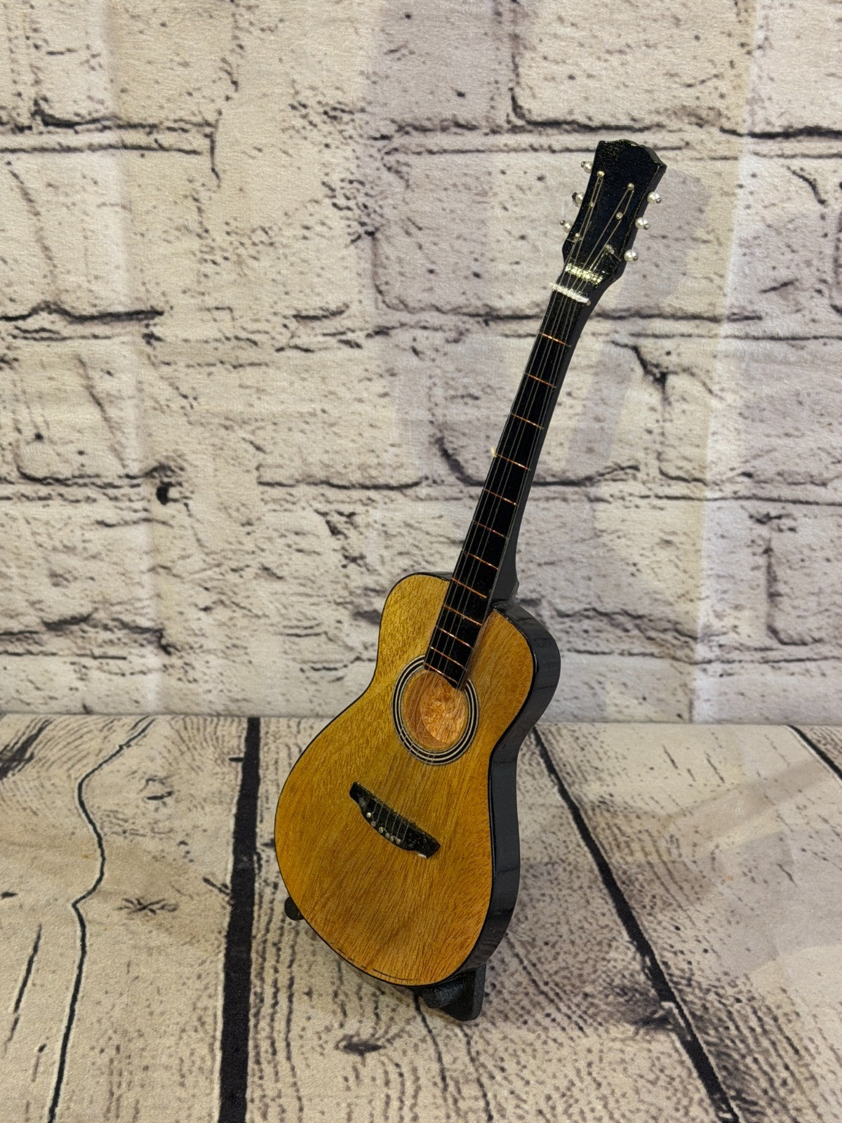 Miniature 25cm Guitar on Stand Band Gift Display Design 60