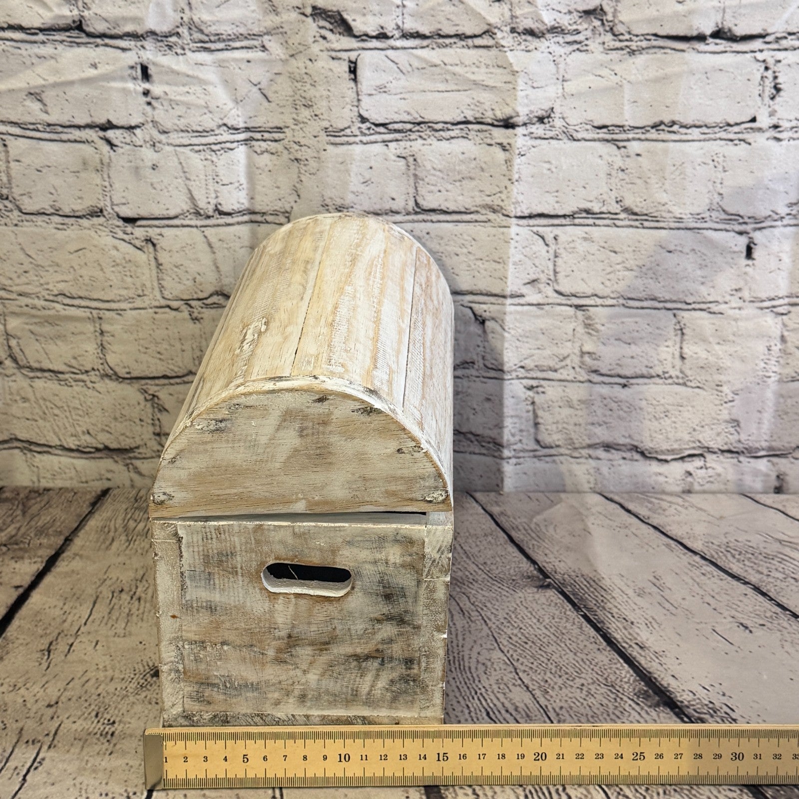 30cm x 22cm x 15cm Wood White Home Chest Storage Jewellery Trinket Box8