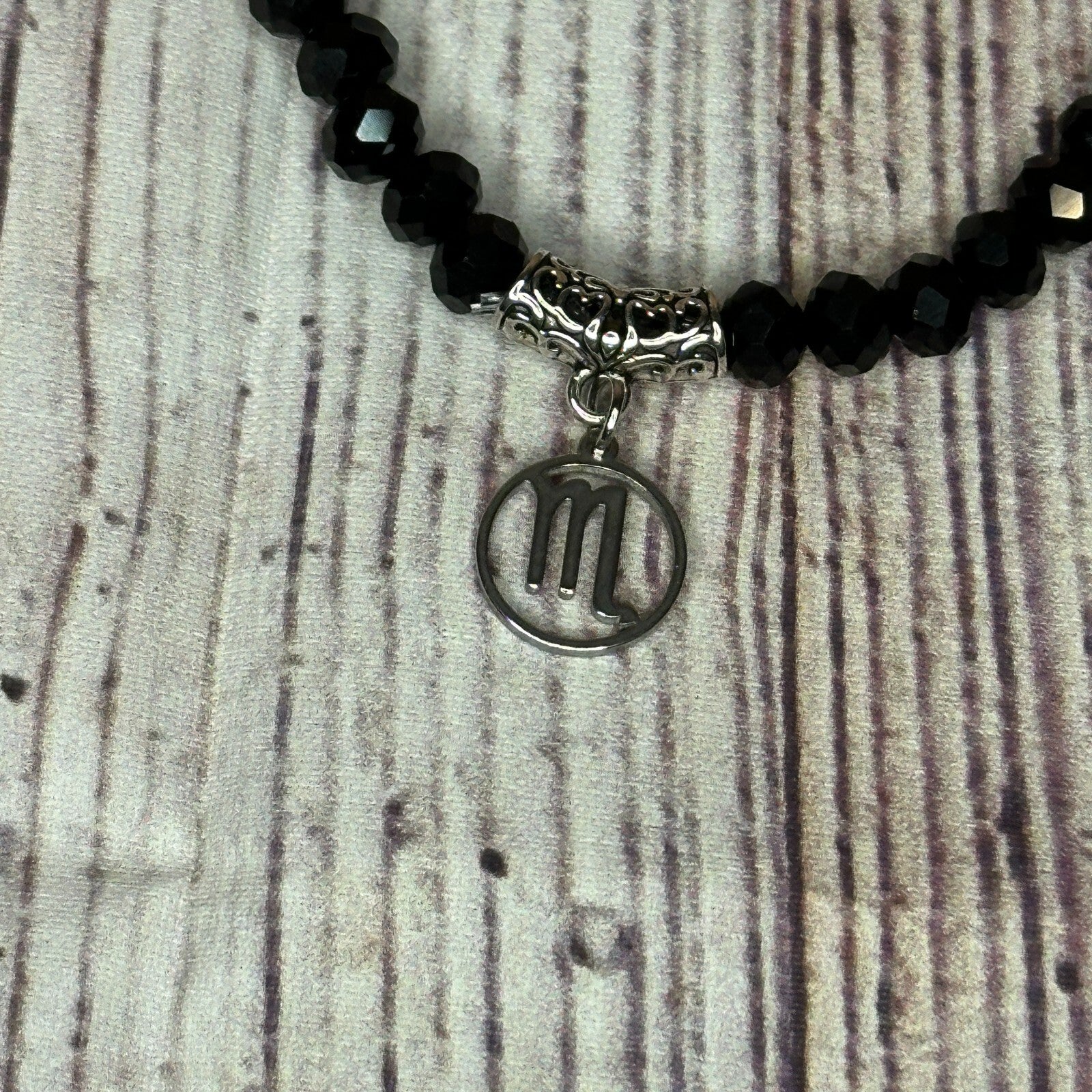 Scorpio Black Zodiac Constellation Sign Bracelet Bangles Women Men Bracelet3