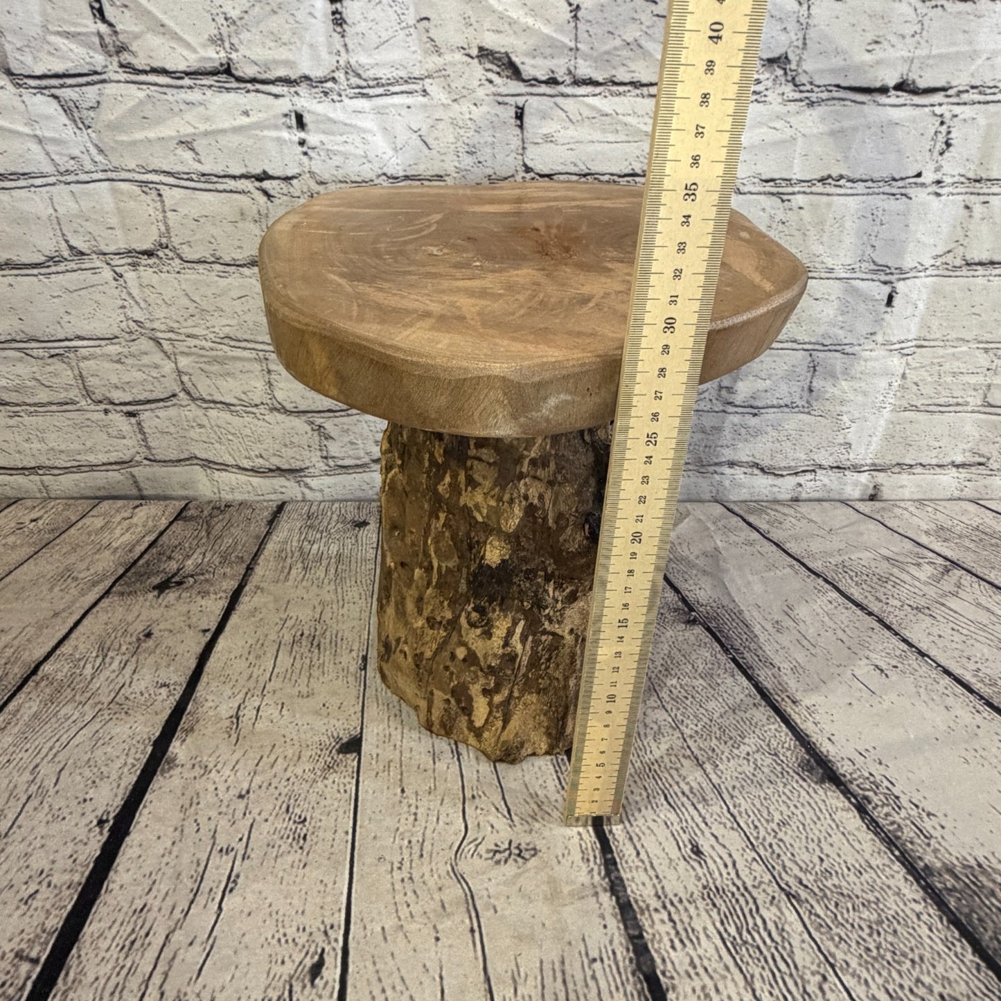 30cm x 25cm Wooden Coffee Root Sculpture Garden Teak Root Ornament Carved No 104