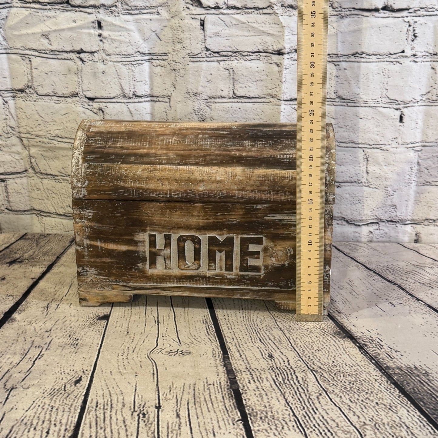 30cm x 22cm x 15cm Wood Brown Home Chest Storage Jewellery Trinket Box6