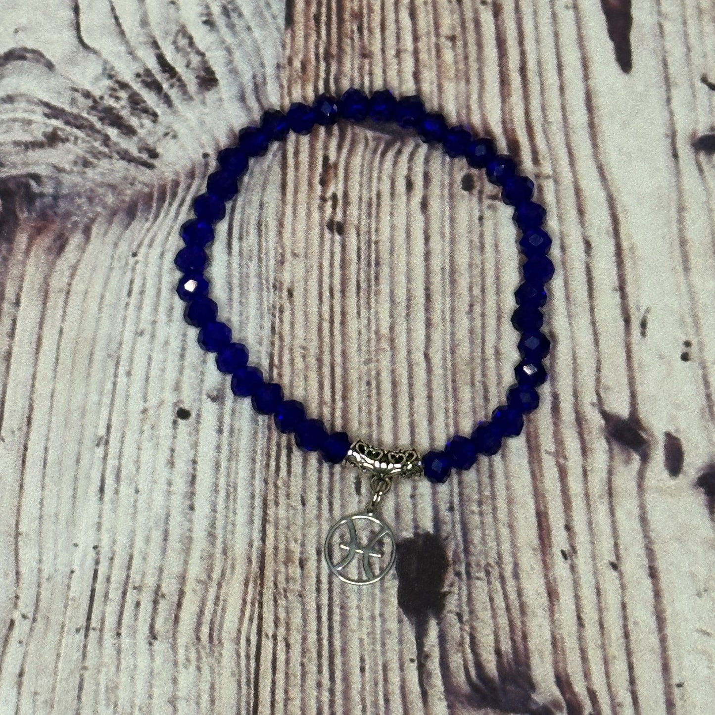 Pisces Blue Zodiac Constellation Sign Bracelet Bangles Women Men Bracelet2