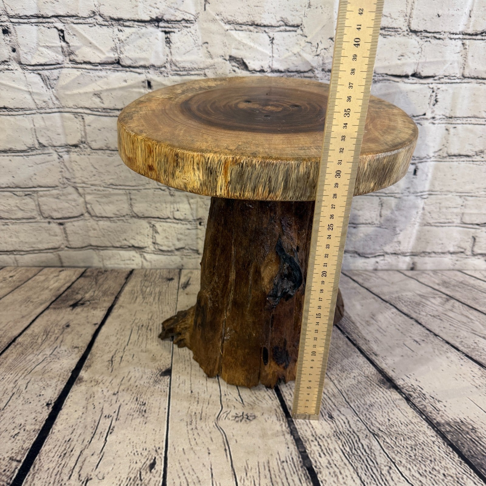 30cm x 25cm Wooden Coffee Root Sculpture Garden Teak Root Ornament Carved No 195
