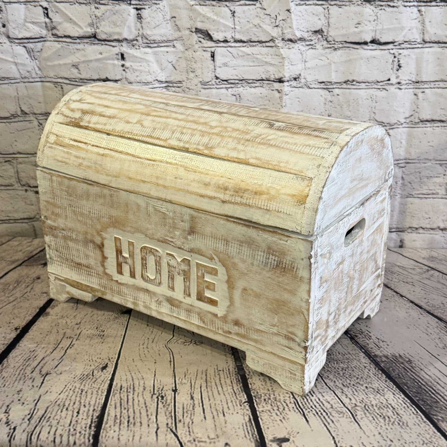 40cm x 30cm x 20cm Wood White Home Chest Storage Jewellery Trinket Box0