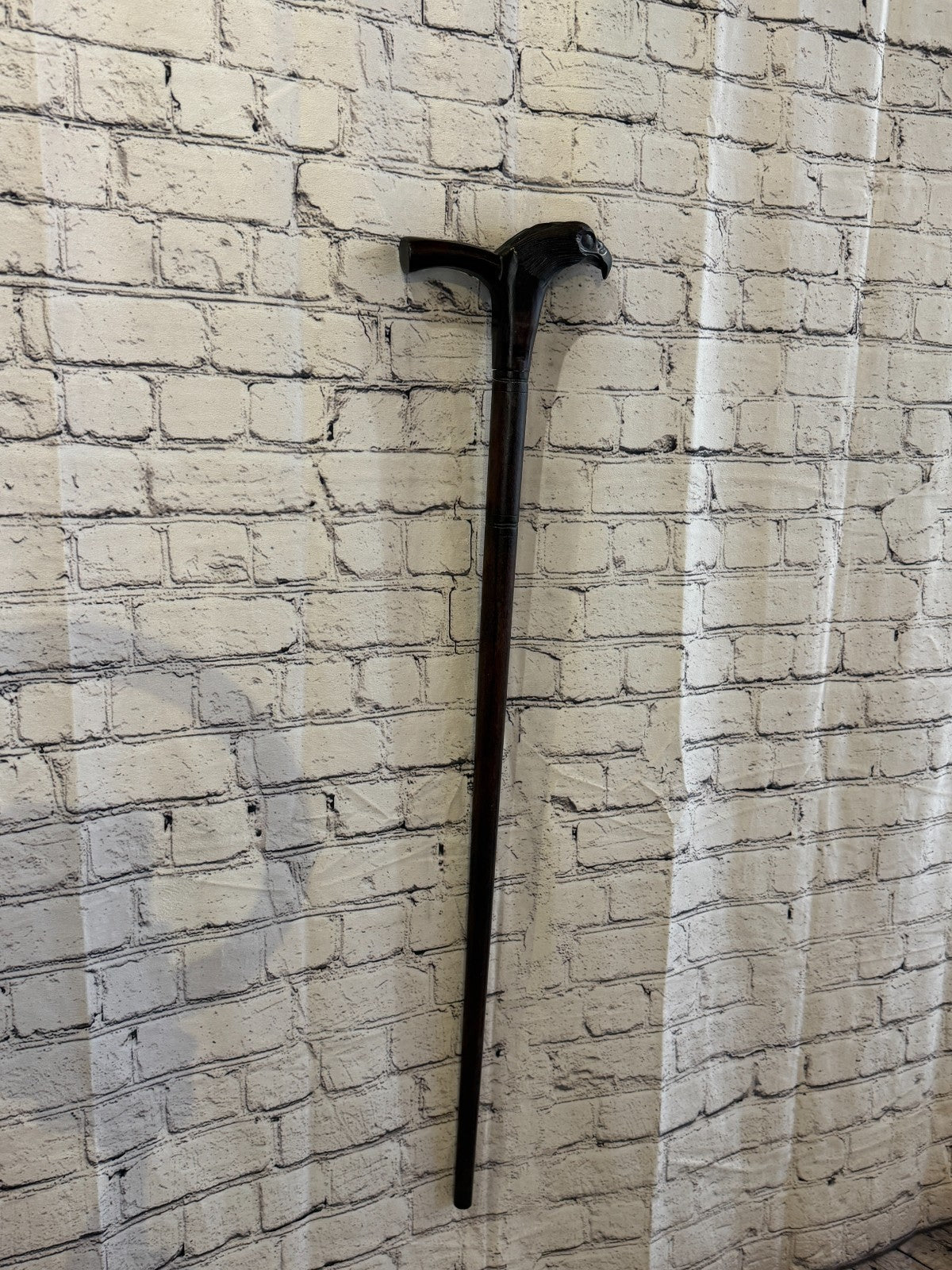 Eagle Bird Head 90cm Tribal African Walking Stick Cane Hand Carved Dark Wood1