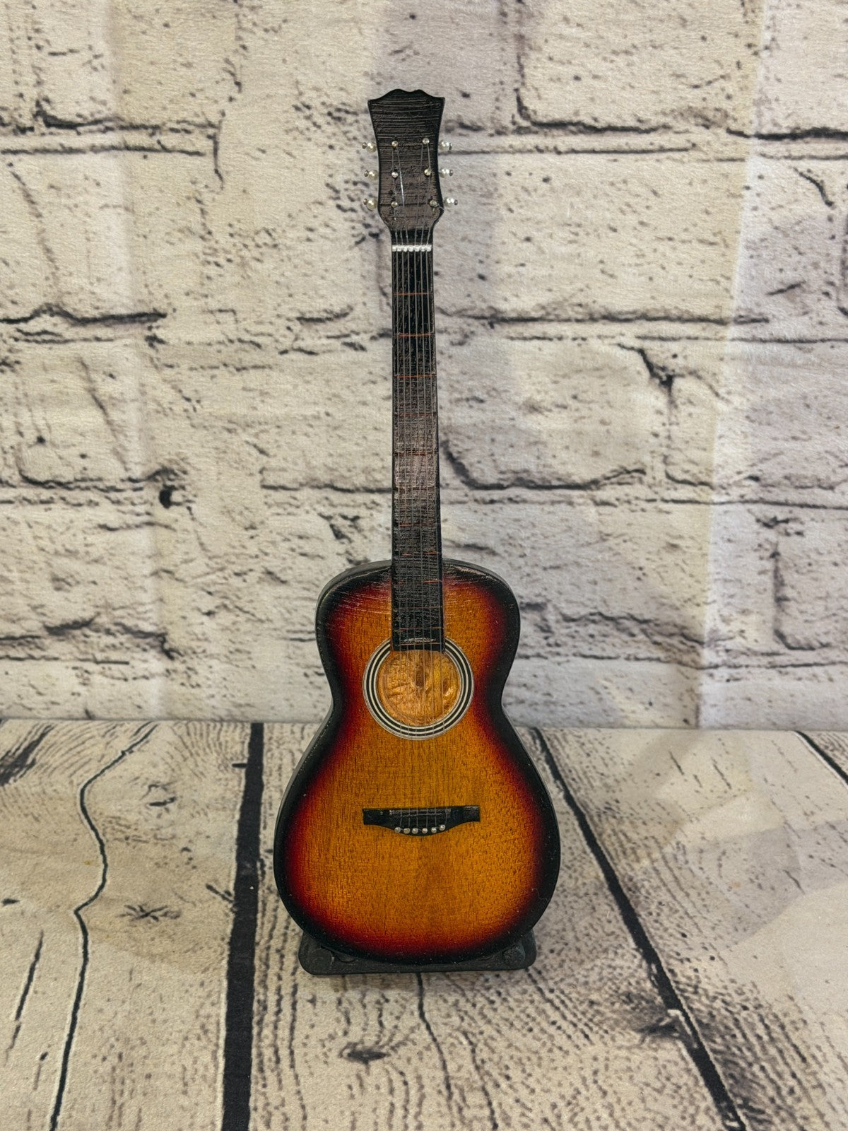 Miniature 25cm Guitar on Stand Band Gift Display Design 71