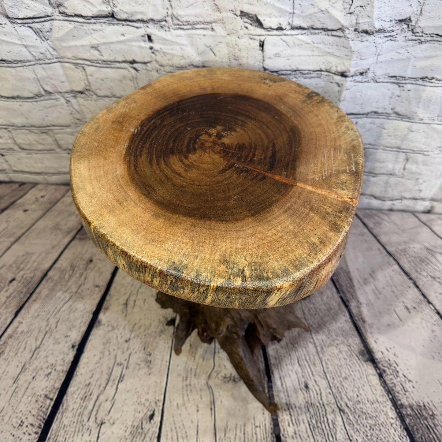 30cm x 25cm Wooden Coffee Root Sculpture Garden Teak Root Ornament Carved No 177