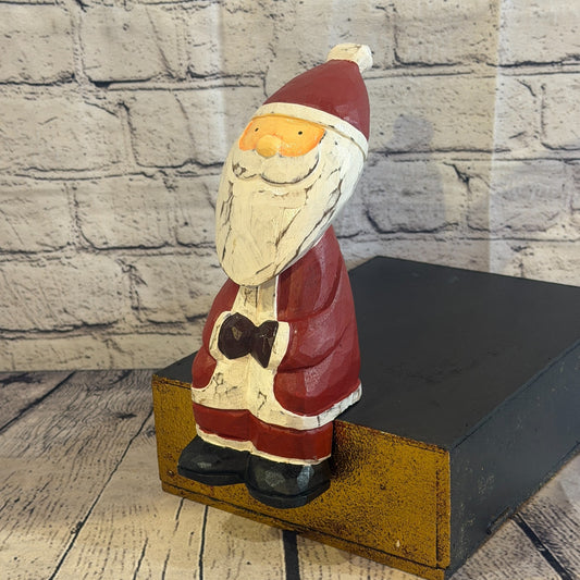 20cm x 8cm Santa Claus Father Christmas Handcrafted Wood Xmas Christmas Ornament0