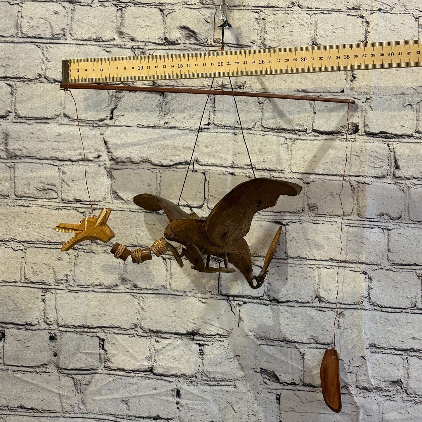 Plain Dragon Bamboo Windchime 40cm Garden Gift Summer Handmade Chimes4