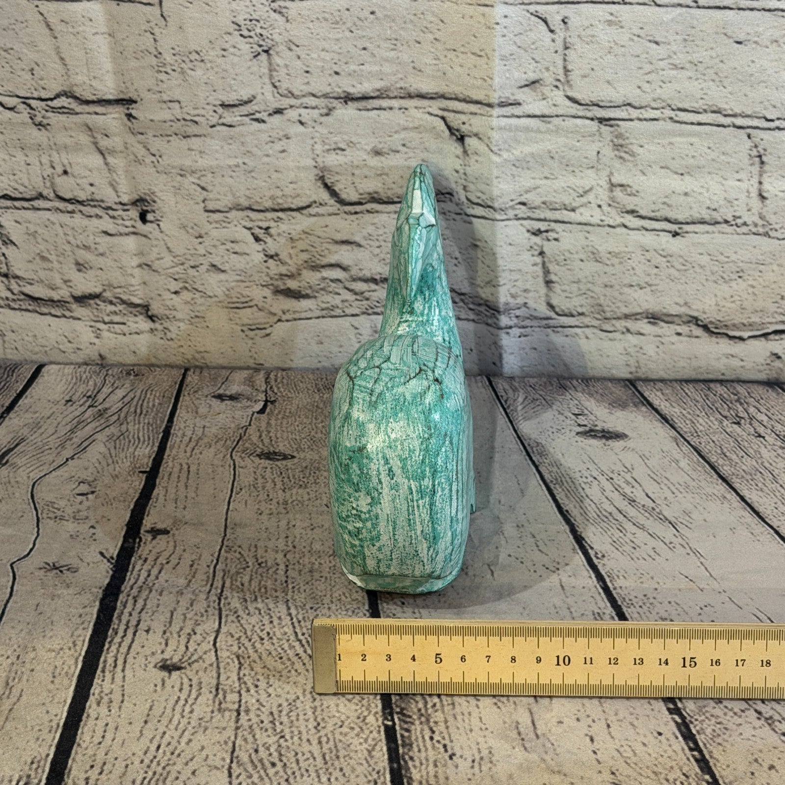 20cm x 12cm Whale Green Fish Wood Coastal Ocean Bathroom Decoration7