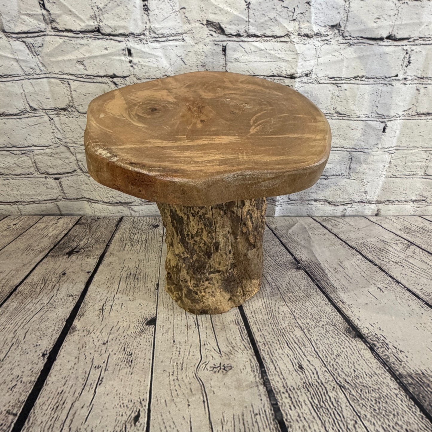 30cm x 25cm Wooden Coffee Root Sculpture Garden Teak Root Ornament Carved No 102
