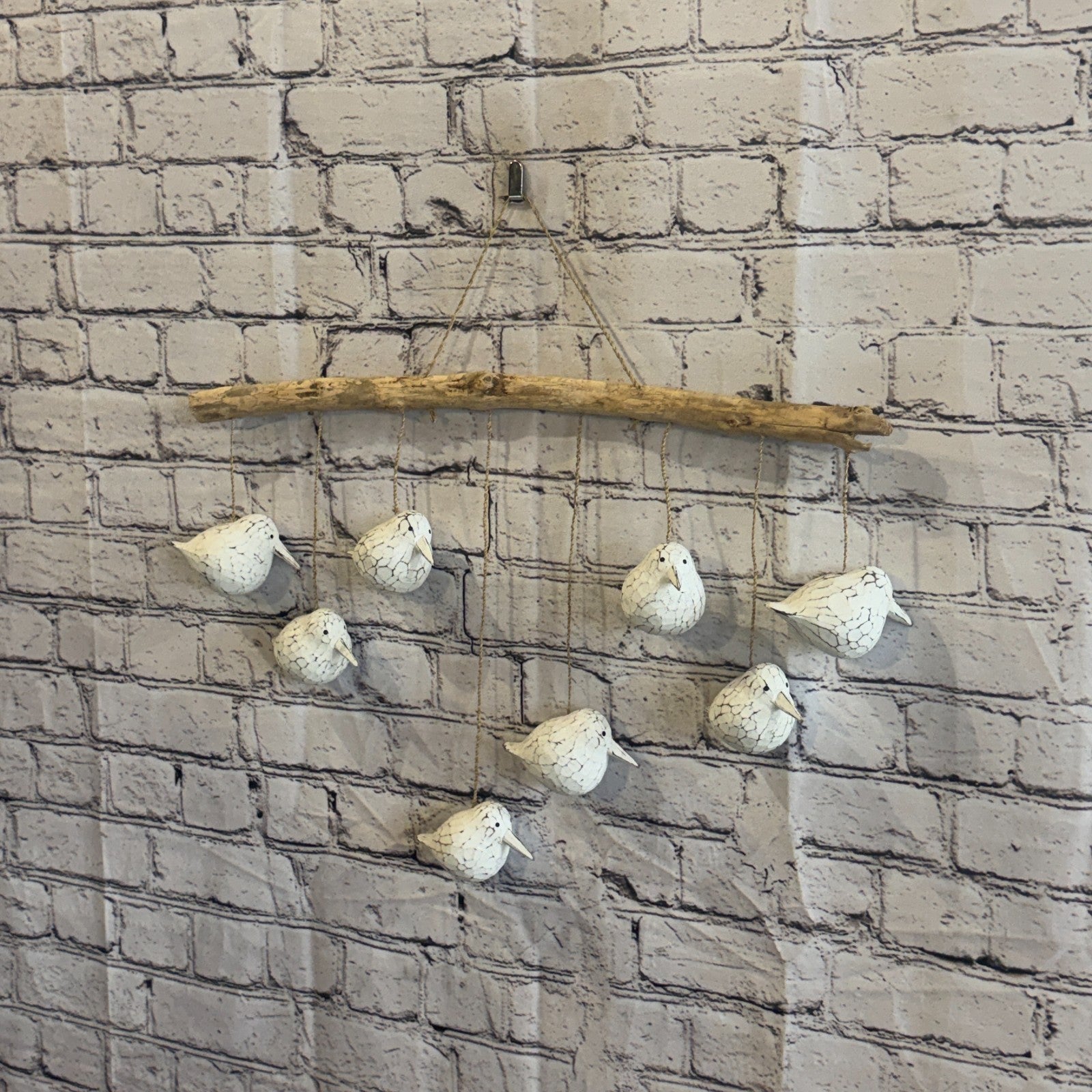 50cm x 30cm White Seagull Bird Drift Wood Coastal Ocean Bathroom Decoration1