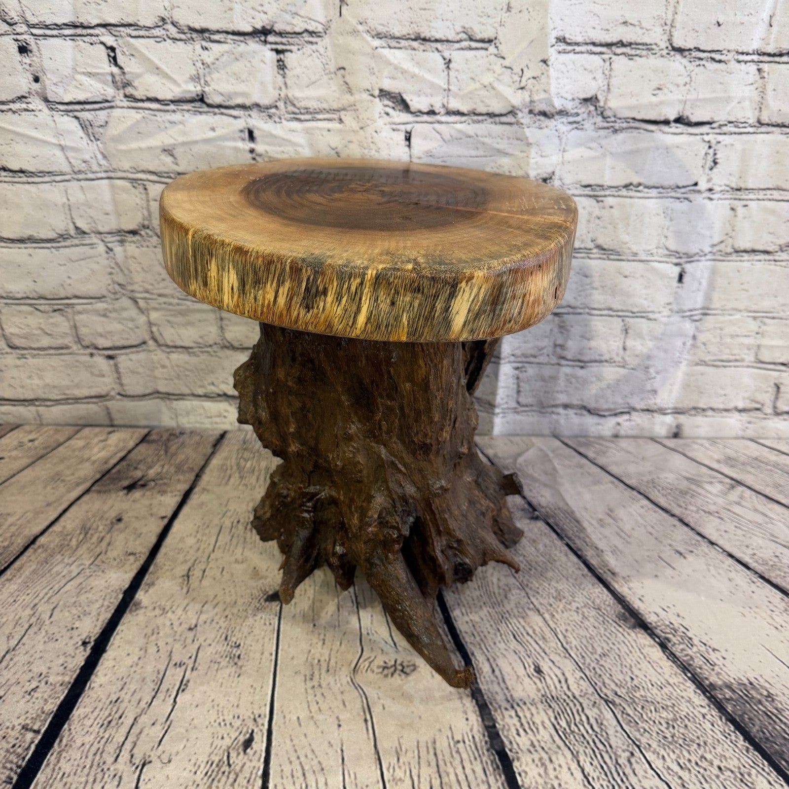 30cm x 25cm Wooden Coffee Root Sculpture Garden Teak Root Ornament Carved No 173