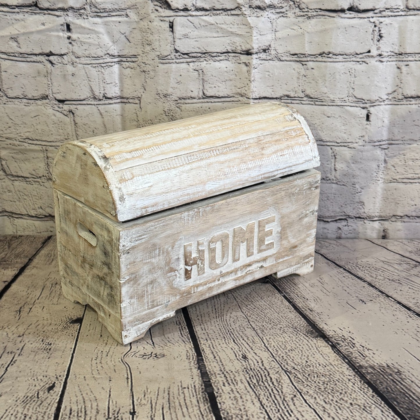 30cm x 22cm x 15cm Wood White Home Chest Storage Jewellery Trinket Box2