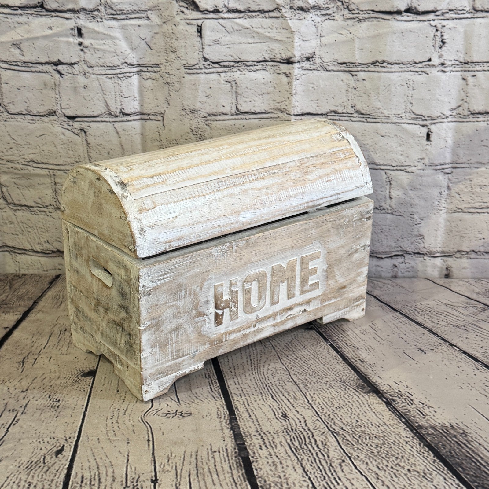 30cm x 22cm x 15cm Wood White Home Chest Storage Jewellery Trinket Box2
