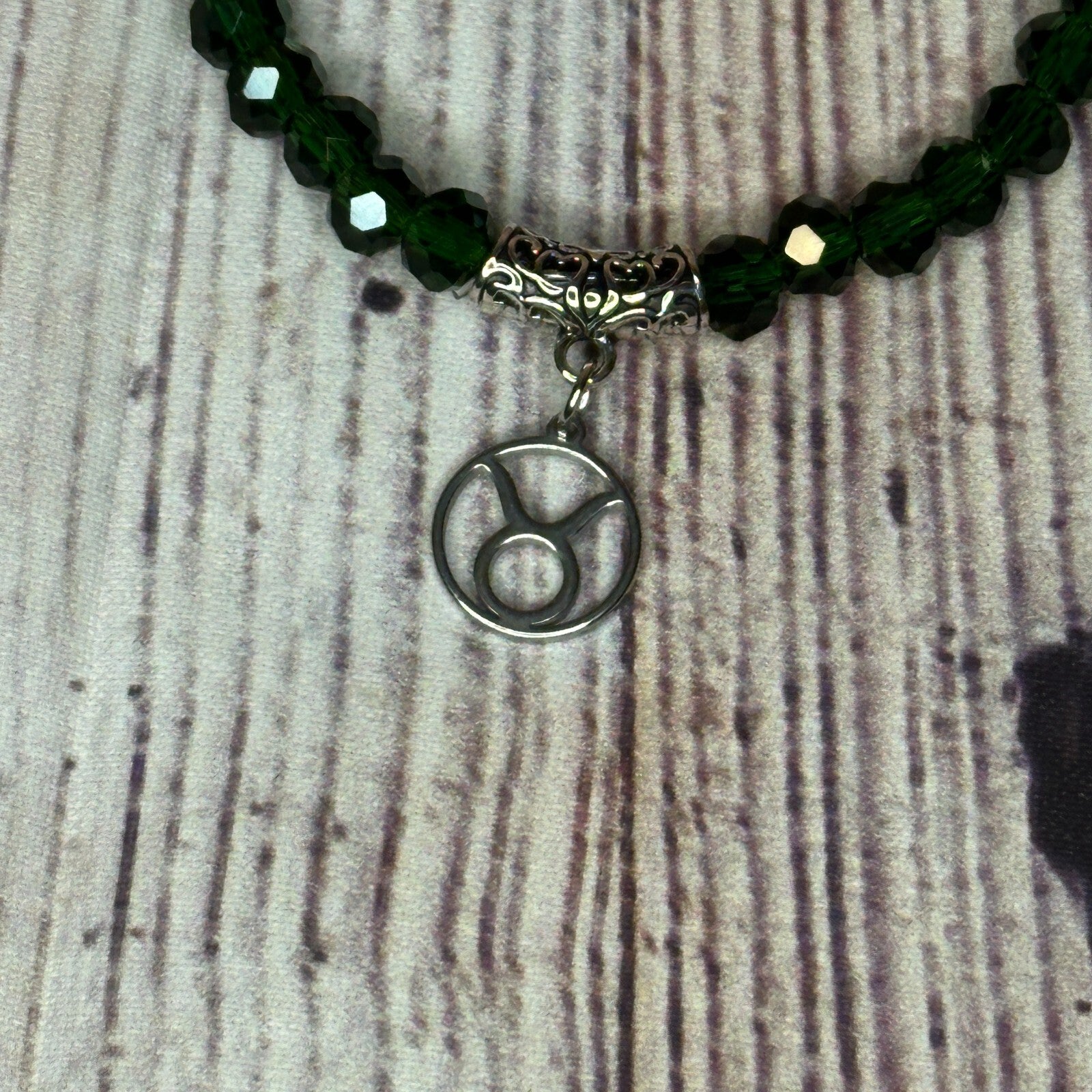 Taurus Green Zodiac Constellation Sign Bracelet Bangles Women Men Bracelet3