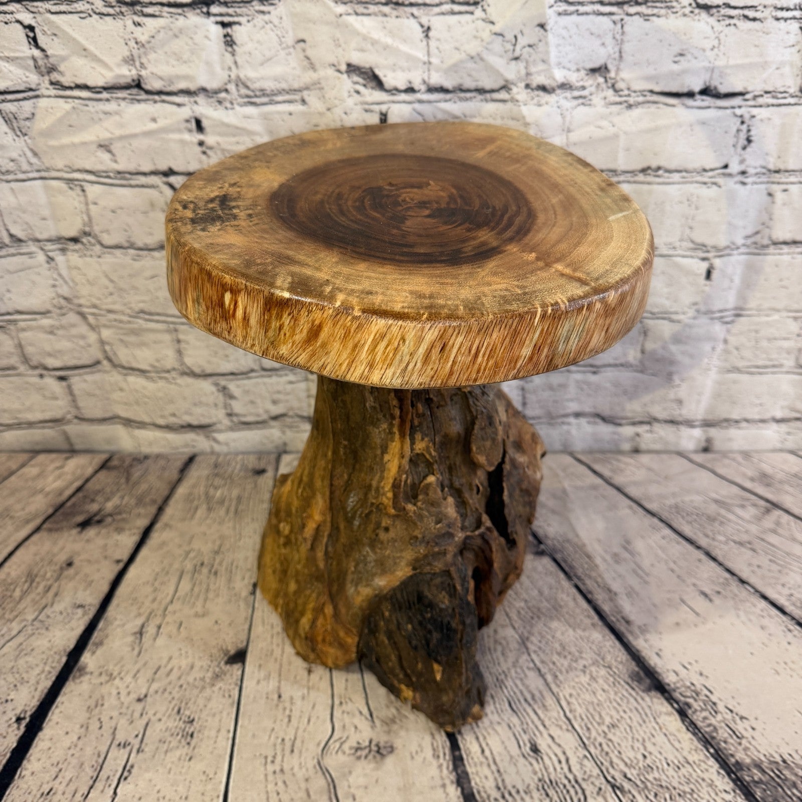 30cm x 25cm Wooden Coffee Root Sculpture Garden Teak Root Ornament Carved No 51