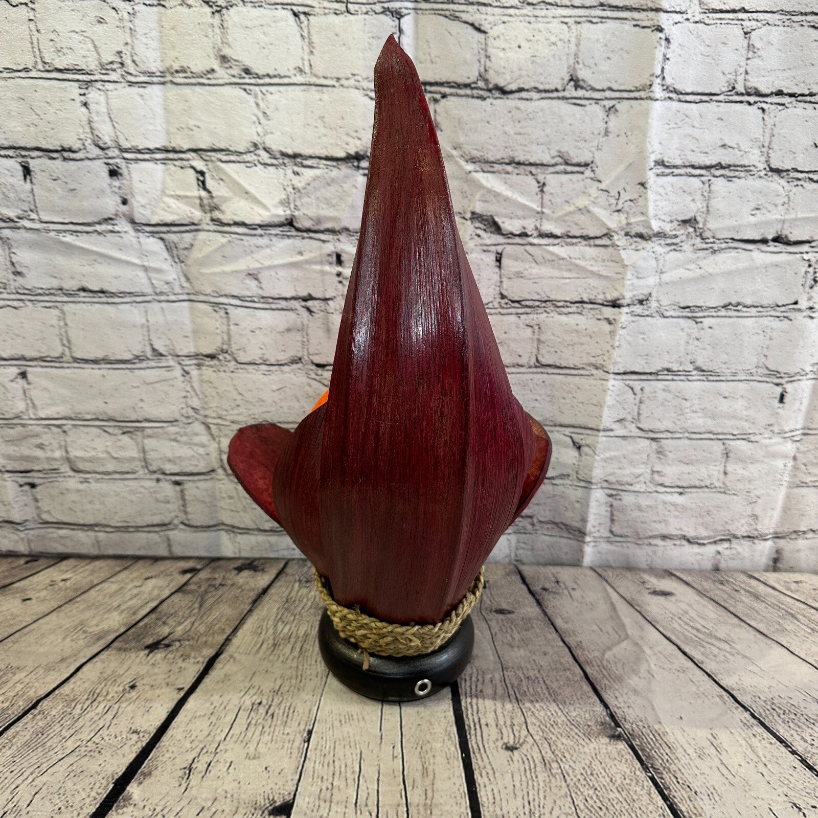 Orange Red Leaf Natural 45cm Tall Leaf Lamp Twist LED UK Mains Plug Design 73