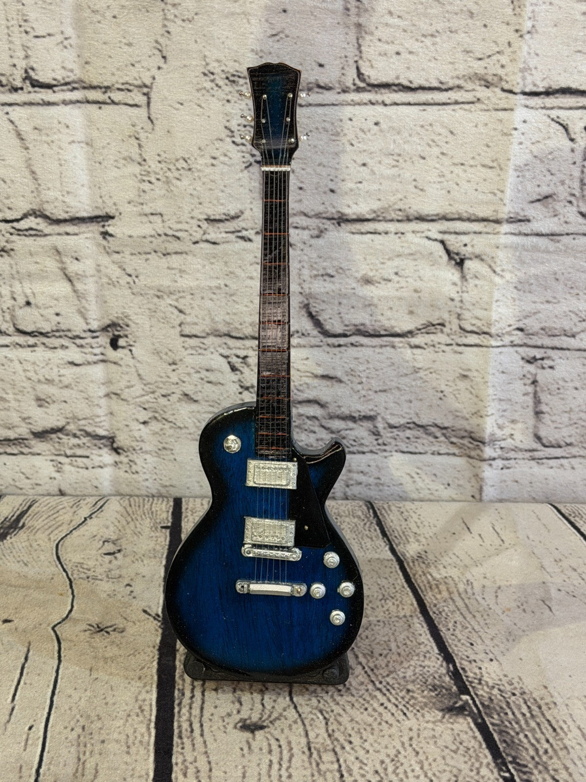 Miniature 25cm Guitar on Stand Band Gift Display Design 41